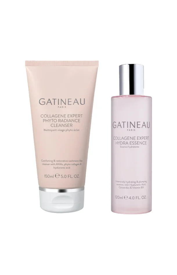 Nettoyant & lotion tonique anti-âge – Collagène & acide hyaluronique – Visage