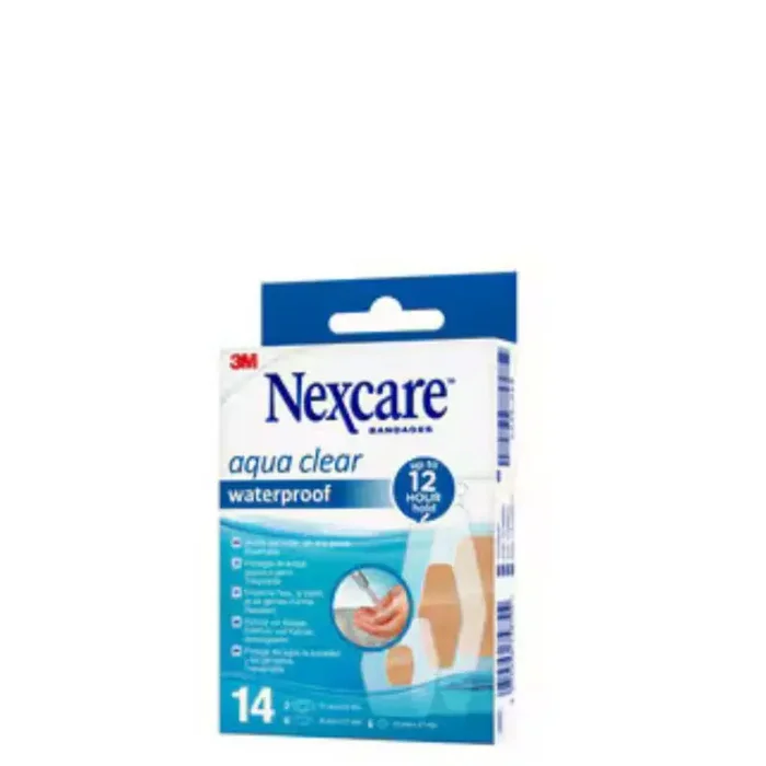 Nexcare Pansements Aqua Clear Waterproof 3 tailles Bte de 14