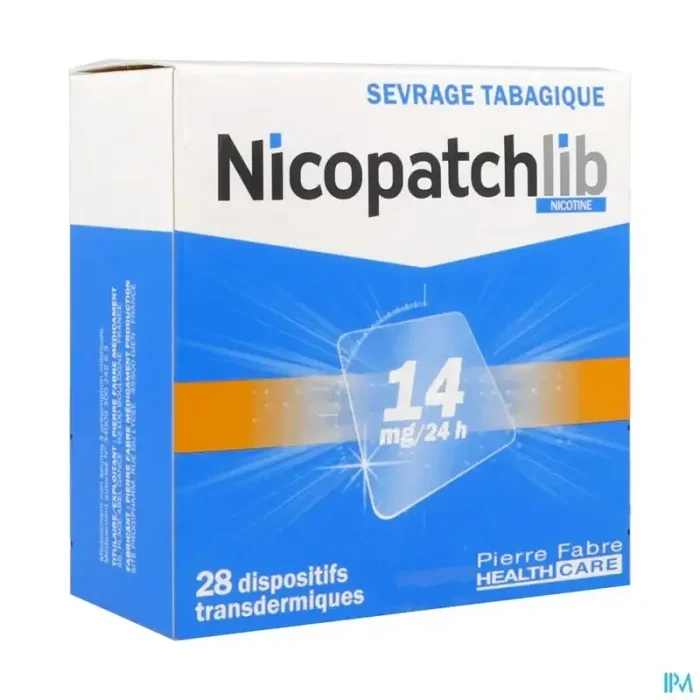 Nicopatchlib 14mg/24h dispositif transdermique 28