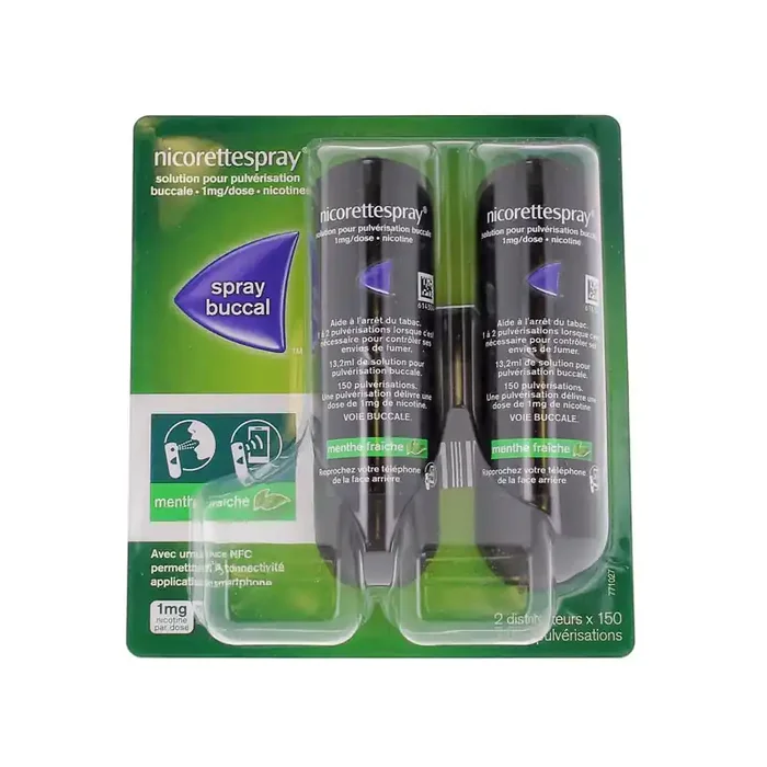 NICORETTE SPRAY MENTHE FRAÎCHE 1MG X2 JOHNSON & JOHNSON