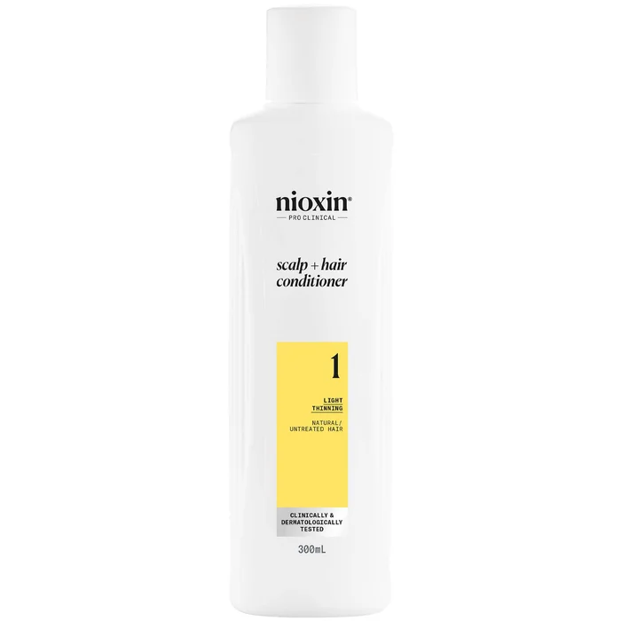 NIOXIN Scalp and Hair Thickening System 1 Conditioner for Natural Hair with Light Thinning 300ml