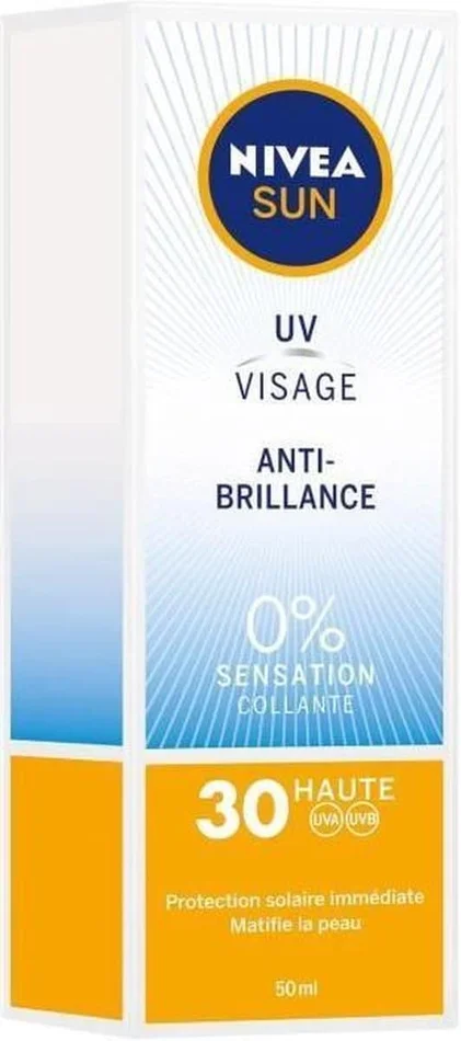 Nivea Sun Crème UV Visage Anti Brillance FPS 30 50Ml