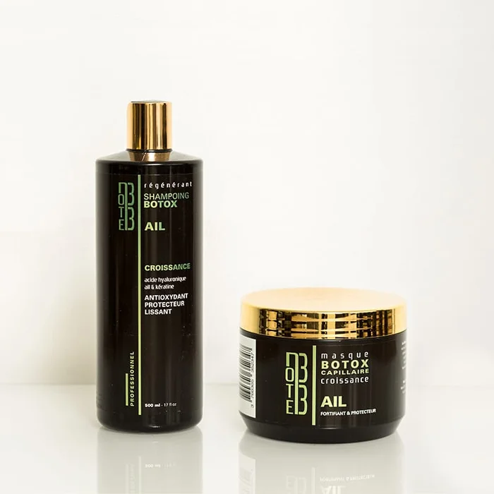 Note 33 – Pack Shampoing Botox + Masque Botox à l&rsquo;huile d&rsquo;Ail 500ml