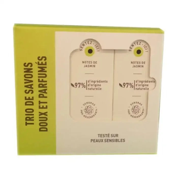 NOTES DE JASMIN TRIO SAVONS SURGRAS 3 X 200G ROGE CAVAILLES