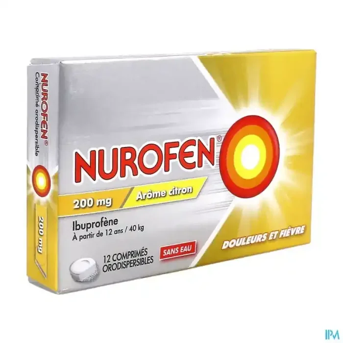 Nurofen 200mg citron comprimé orodispersible 12
