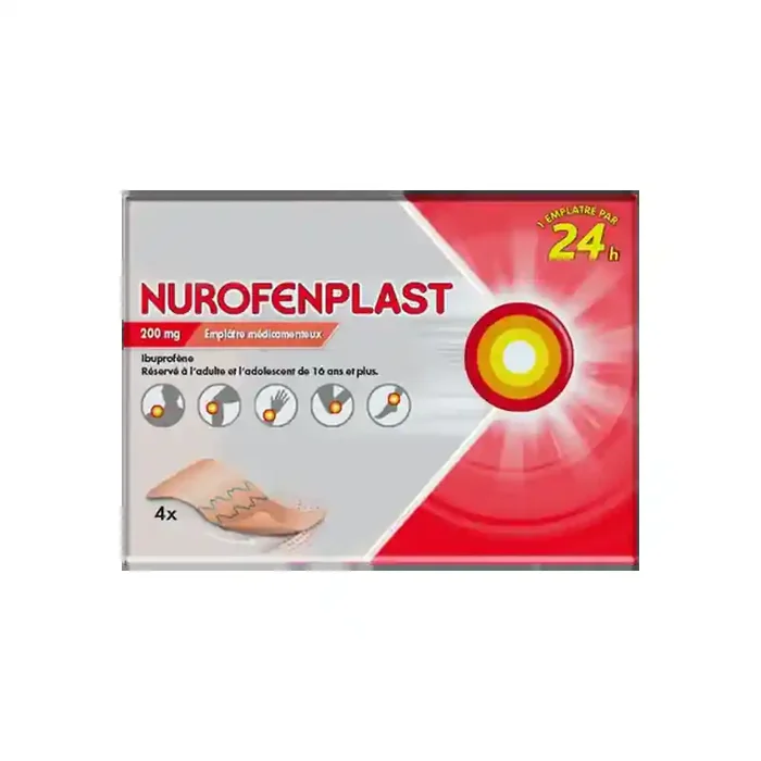 Nurofen Plast 200mg emplatre medicamenteux 4 sachets