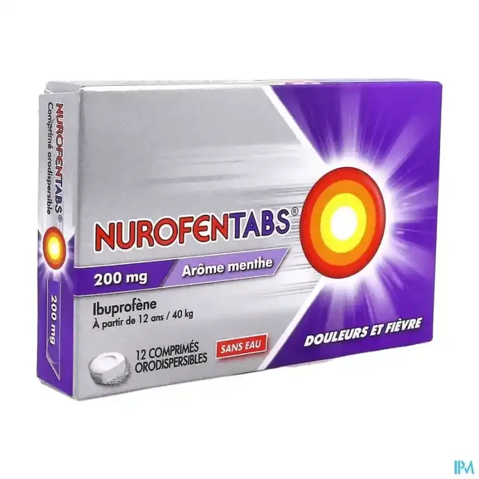 Nurofentabs 200mg comprimé orodispersible 12