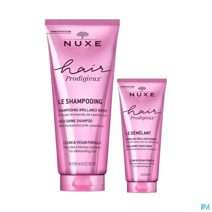 Nuxe hair prodigieux shampooing 200ml + demelant 30ml offert