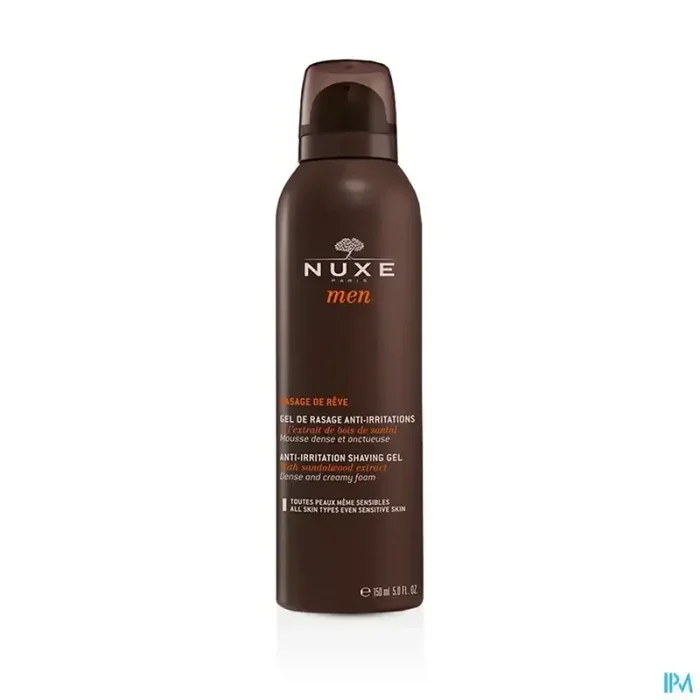 Nuxe men rasage de reve gel de rasage anti-irritations toutes peaux meme sensibles 150ml
