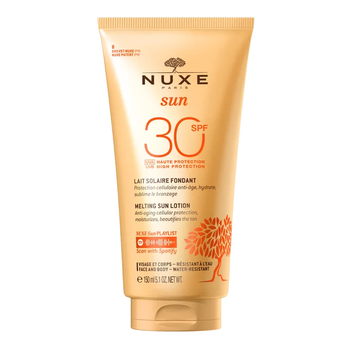 Nuxe Sun – Lait Solaire D&eacute;licieux Haute Protection SPF30 – Tous types de peaux – 150ml