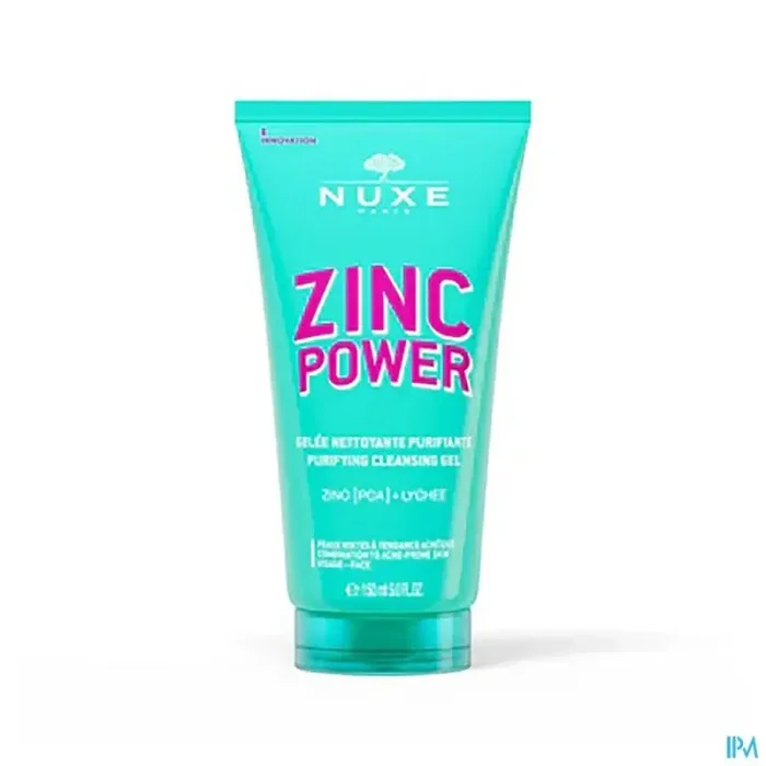 Nuxe zinc power gel nettoyant tube 150ml
