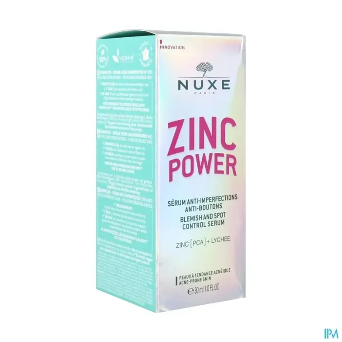 Nuxe zinc power serum flacon pipette 30ml