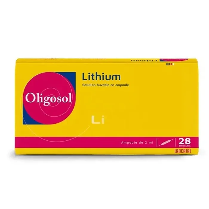 Oligosol Lithium Li – Troubles légers du sommeil Irritabilité – 28 ampoules 2ml