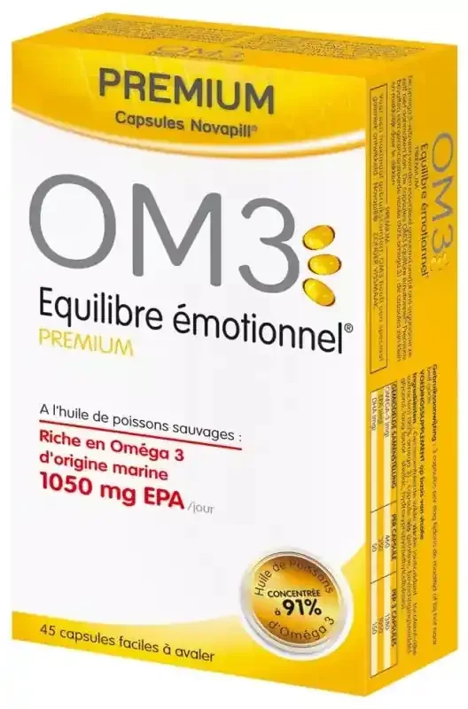 Om3 Équilibre Émotionnel Formule Premium – 45 Capsules