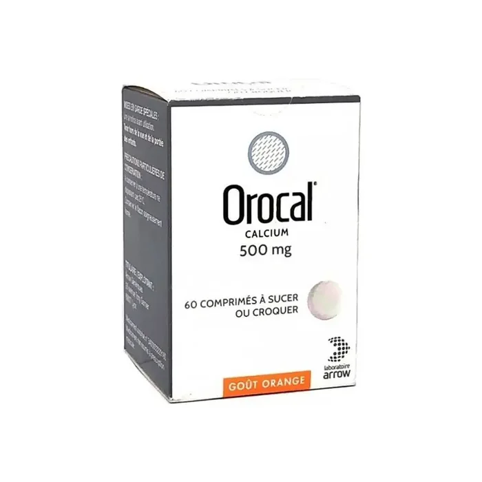 Orocal 500mg 60 comprimes a sucer ou croquer