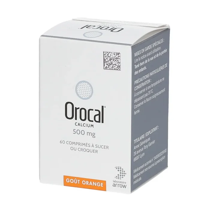 Orocal Calcium 500 mg – Carence en calcium – 60 comprimés