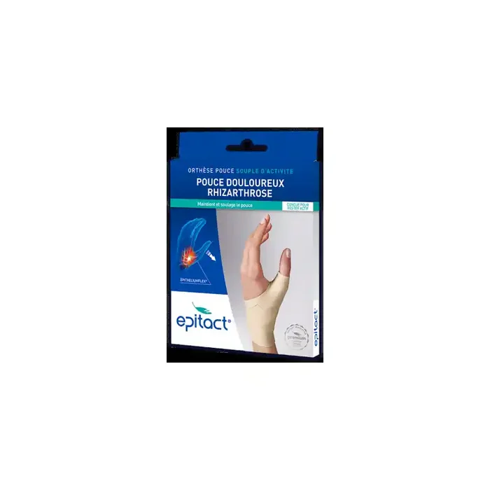 ORTHESE PROPRIOCEPTIVE SOUPLE D‘ ACTIVITE RHIZARTHROSE POUCE DROIT Taille L EPITACT