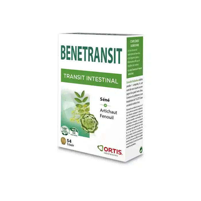 Ortis benetransit intestinal sene + artichaut fenouil 54 comprimes