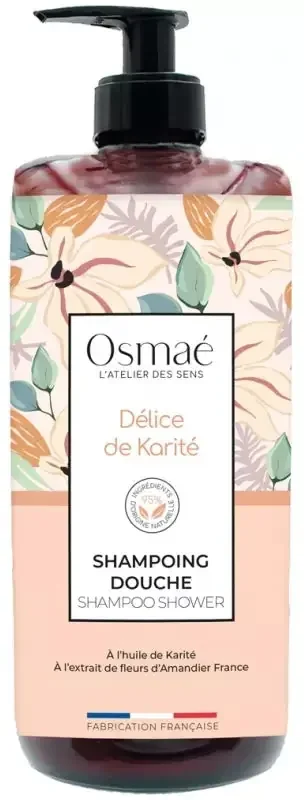 Osmae Shampoing Douche Délice Karité Flacon Pompe 1 l