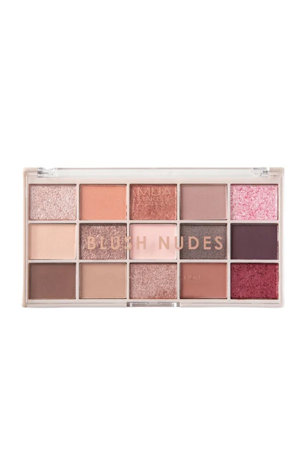 Palette de 15 ombres à paupières – Blush Nudes