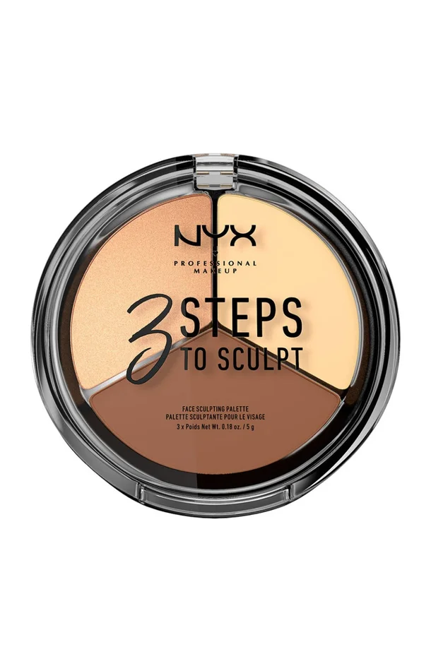 Palette de 3 highlighters & contouring – 3 Steps to Sculpt – 02 Light