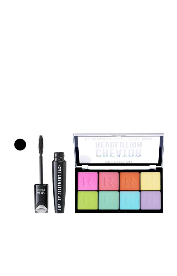 Palette de 8 ombres à paupières & mascara volume – Pastel Dream & Noir
