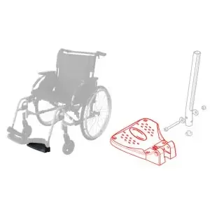 Palette fixe pour repose-pied – Fauteuil roulant Action ng – Côté Gauche
