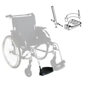 Palette Repose-pied – Droit- Fauteuil Roulant Action 2 ng