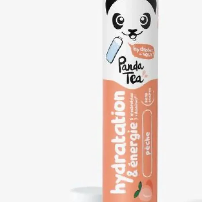 Panda tea Hydratation & Energie – Pêche – 20 pastilles