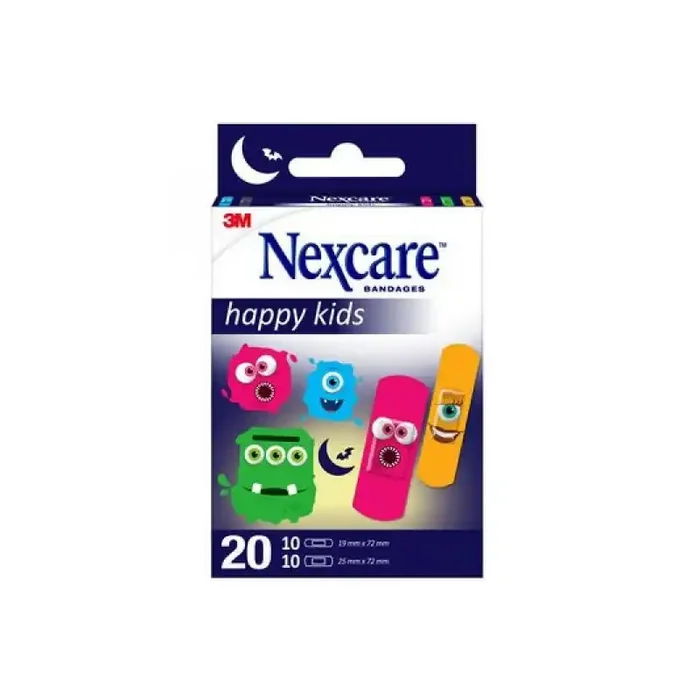 PANSEMENTS HAPPY KIDS MONSTRES X20 NEXCARE