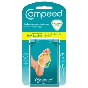 Pansements hydrocolloïde pour soulager les douleurs et pressions Durillons – Format moyen – Par 6