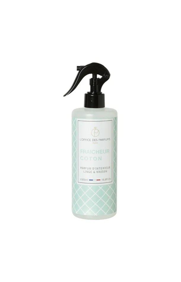 Parfum d’intérieur & de linge – Fraîcheur coton – 500 ml