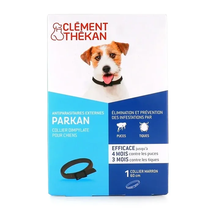 Parkan – Collier antiparasitaires externes – Chiens petits ou Standard – 60cm