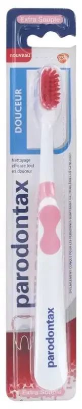Parodontax Brosse à Dents Douceur Extra Souple – Couleur Rose