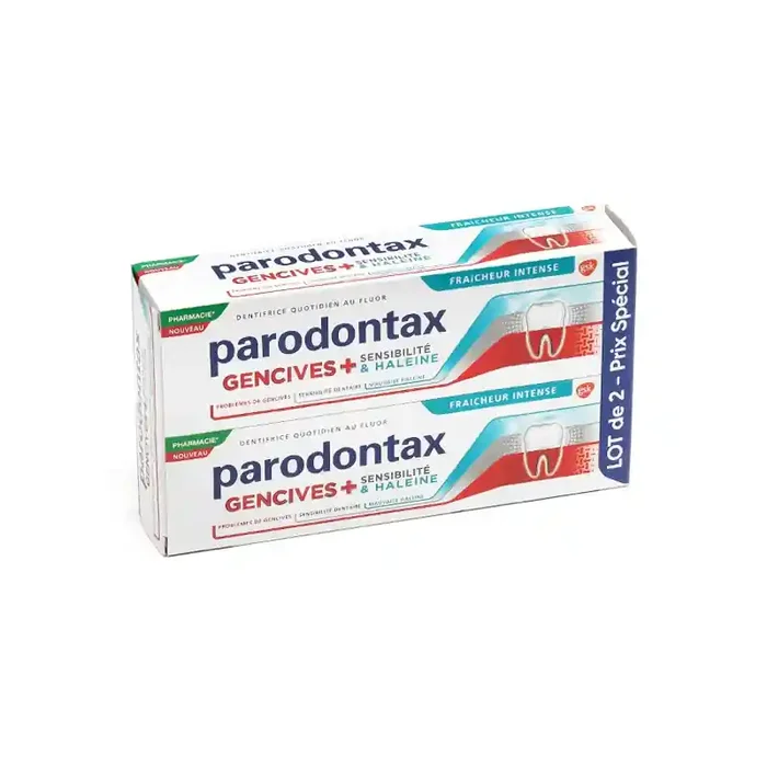 Parodontax Gencives + Sensibilite Haleine dentifrice lot de 2 x 75ml