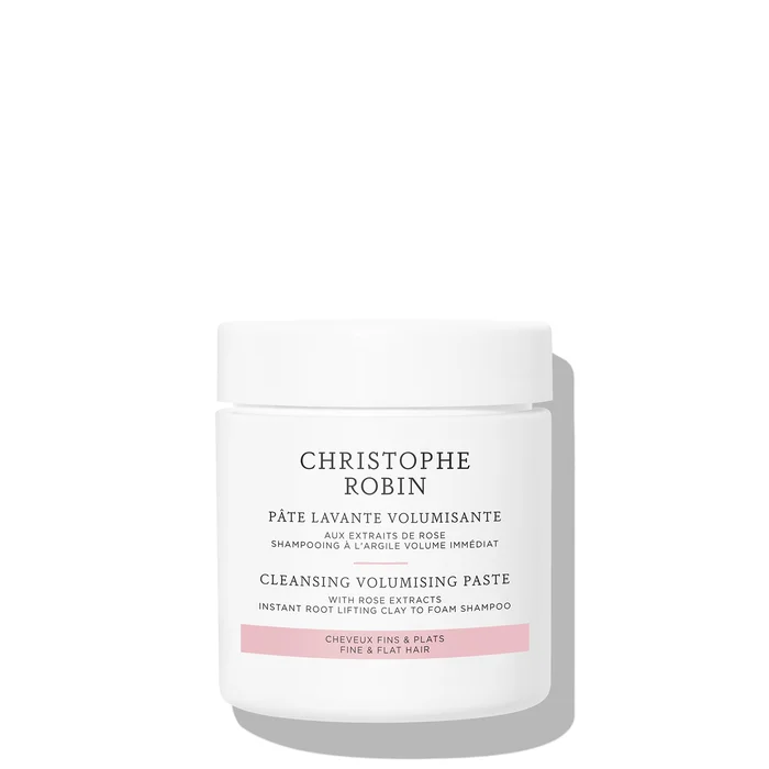 Pâte lavante volumisante au rassoul pur et à la rose Christophe Robin 75 ml