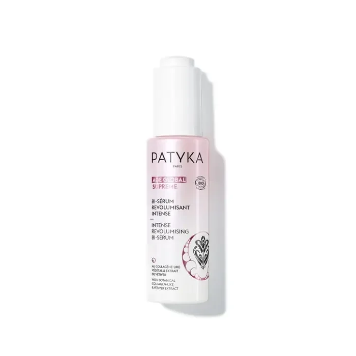 Patyka AGE GLOBAL SUPRÊME – Bi-Sérum Revolumisant Intense Bio – Visage – Tous Types de Peaux, 30ml
