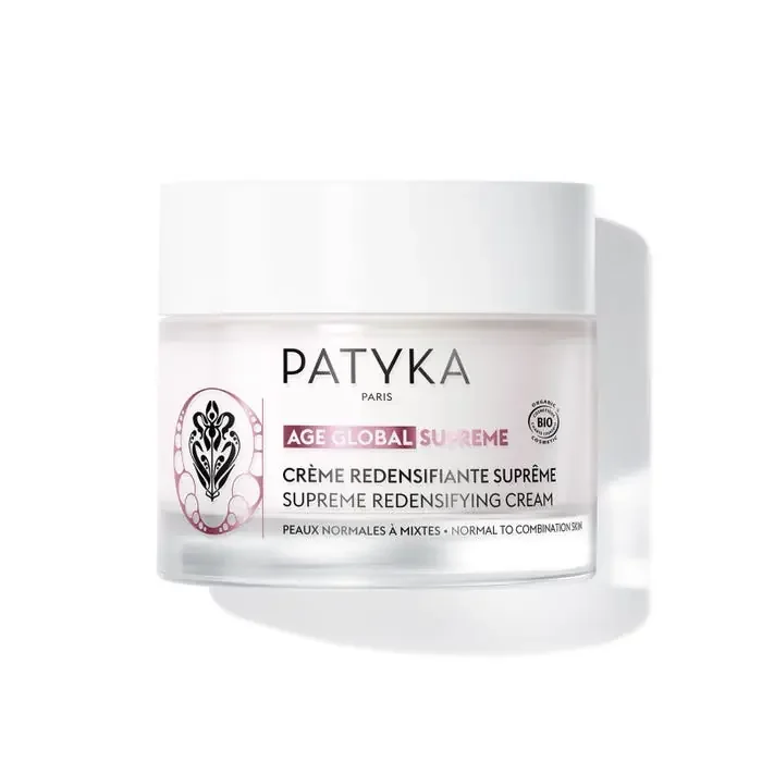 Patyka AGE GLOBAL SUPRÊME – Crème Redensifiante Suprême Bio – Visage – Peaux Normales à Mixtes, 50ml