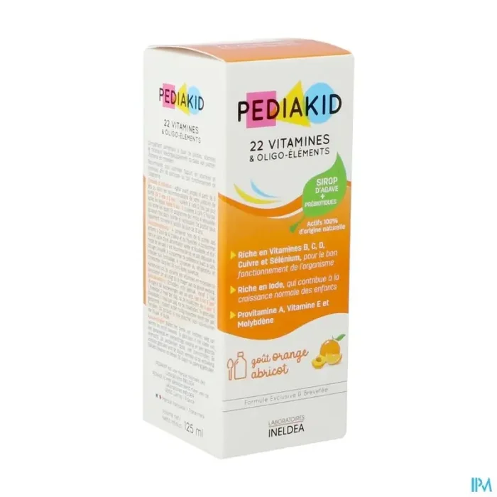 Pediakid 22 vitamines oligoelements sirop 125ml