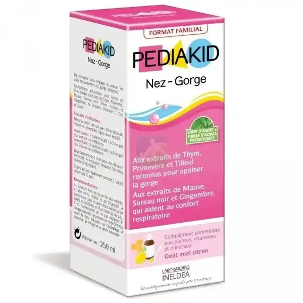 Pediakid Nez – Gorge Goût Miel Citron 250 ml