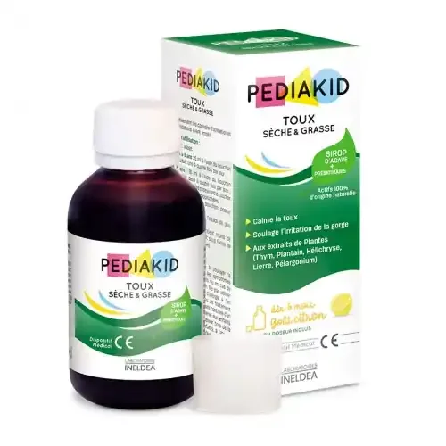 PEDIAKID SIROP TOUX SECHE GRASSE – 125ml