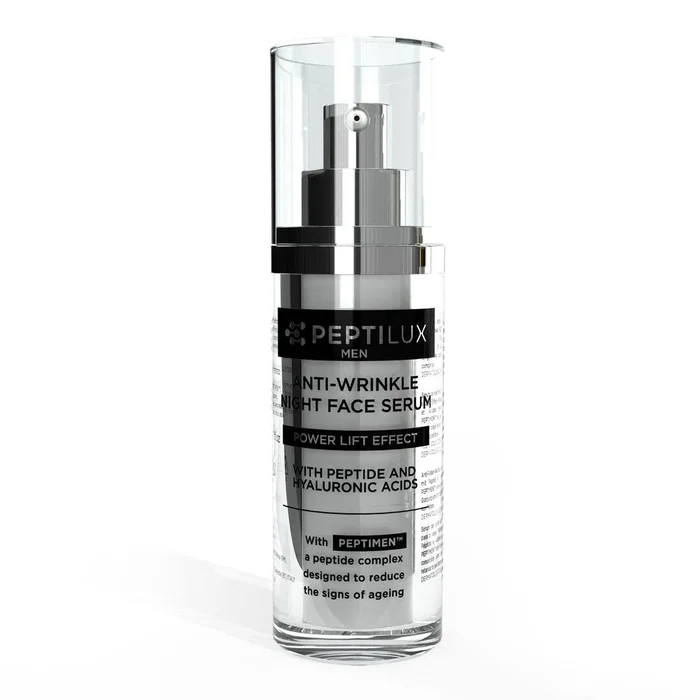 Peptilux Men-Sérum de nuit anti -rides pour le visage – Power Lift-effect avec PEPTIMENtm