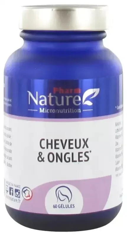 Pharm Nature Cheveux & Ongles – 60 Gélules