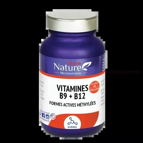 PHARM NATURE VITAMINES B9 + B12 -30 Gélules