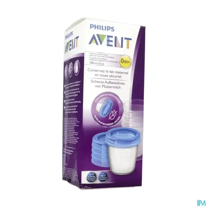Philips avent via natural pots consevation 180ml scf619/05