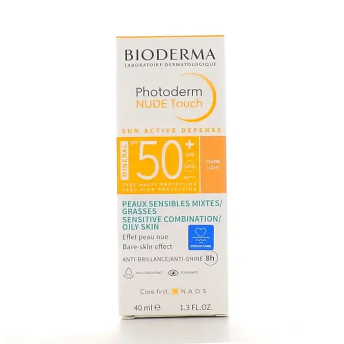 PHOTODERM NUDE TOUCH CLAIRE SPF50+ 40ML BIODERMA