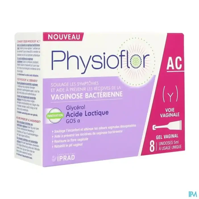 Physioflor gel acidifiant gos 1-6 voie vaginale unidoses 5ml 8