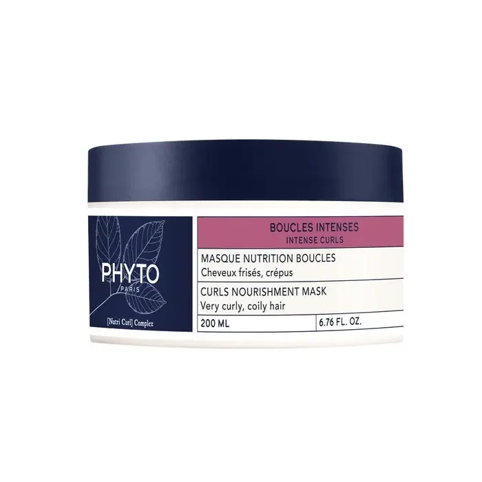 Phyto BOUCLES INTENSES – Masque Nutrition Boucles – Cheveux Frisés, Crépus, 250ml