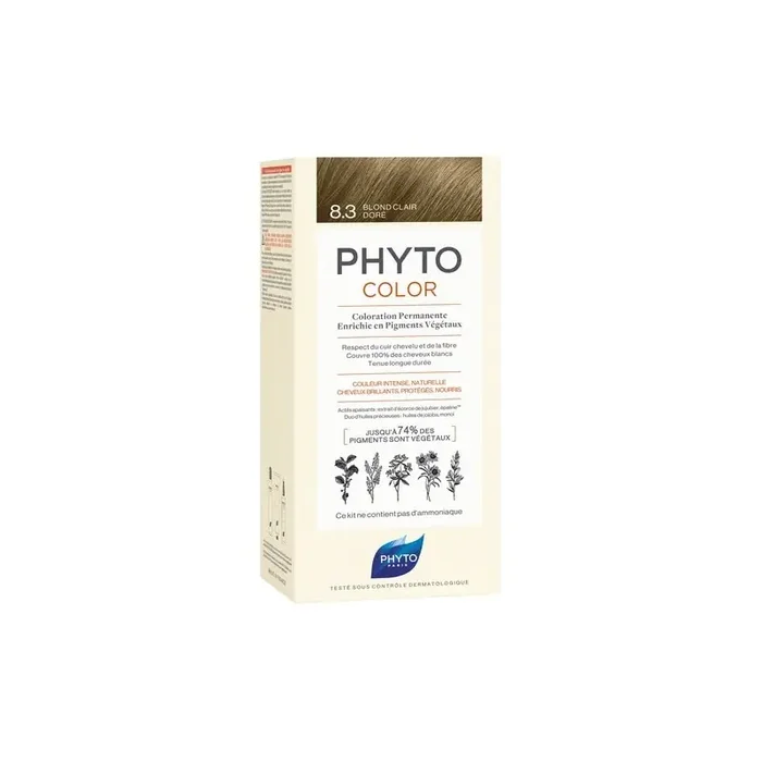 PHYTOCOLOR COLORATION PERMANENTE BLOND CLAIR DORÉ 8.3 PHYTO