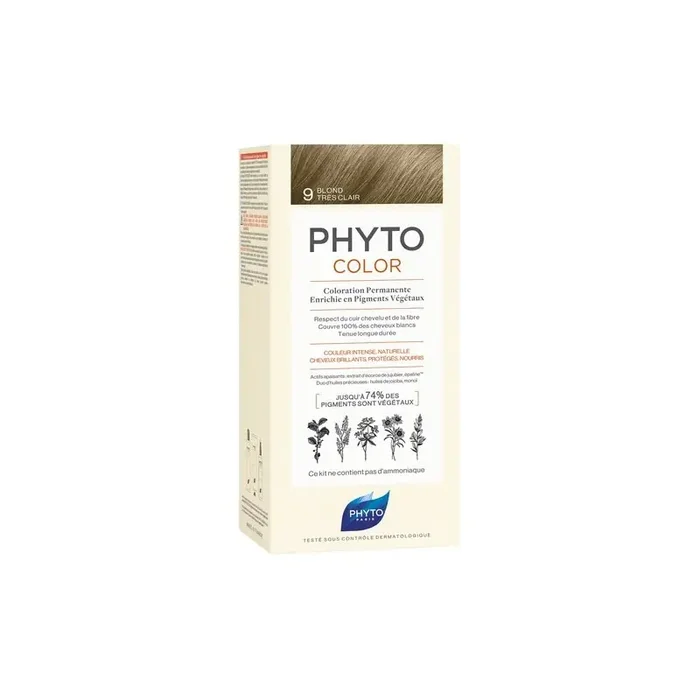 PHYTOCOLOR COLORATION PERMANENTE BLOND TRES CLAIR 9 PHYTO